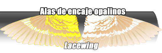 Lacewing de ondulacin opal azules, verdes y 
rostrales